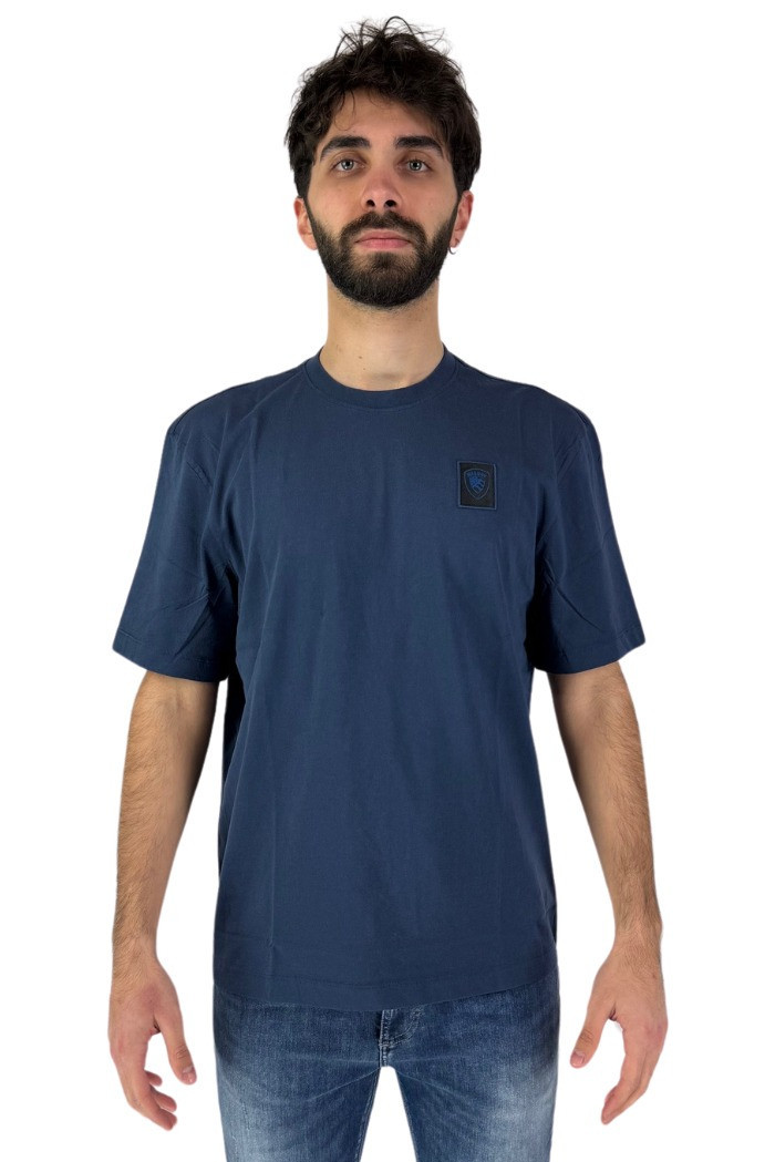 T-shirt color-block em jersey picado +1,90 m - AZUL - Kiabi - 10.00€