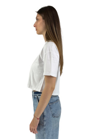 XT Studio t-shirt cropped con stampa frontale e posteriore x124st3001J40010 [7dadeb8a]