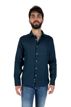 Guy camicia in lino con colletto alla francese Custom910n-1211 m47505 [2498645d]