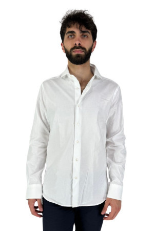 Brouback camicia in cotone microlavorato luxury-slim387 q-clax [d27f81ee]