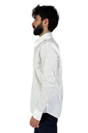 Brouback camicia in cotone microlavorato luxury-slim387 q-clax [0b59c2e3]