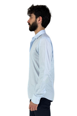 Brouback camicia in cotone microlavorato luxury-slim387 q-clax [98150836]