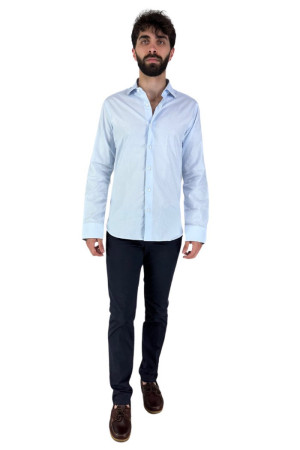 Brouback camicia in cotone microlavorato luxury-slim387 q-clax [2a588e2c]