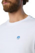 North Sails t-shirt in cotone organico con logo patch 692970 [56ab60fa]