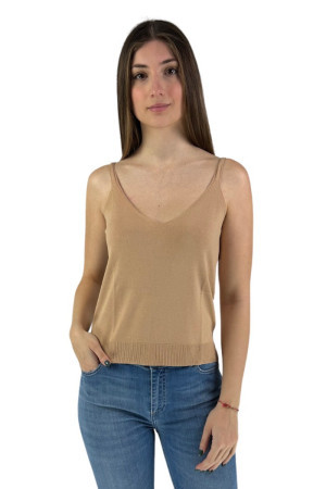 Markup top in misto viscosa con patch logo posteriore mw10009 [c5359bbe]