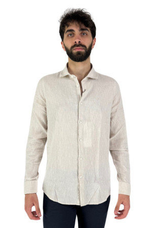 Markup camicia collo francese in lino e cotone mk693014 [66ab06fb]