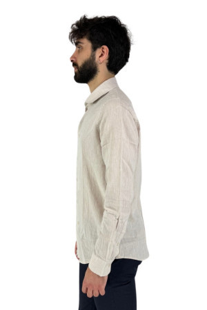 Markup camicia collo francese in lino e cotone mk693014 [66ab06fb]