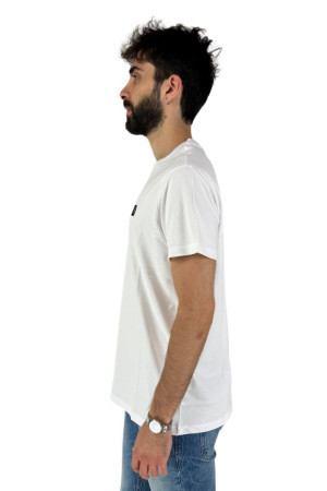 Refrigue t-shirt in piquet di cotone con patch logo 2816m00039 [375c9a97]