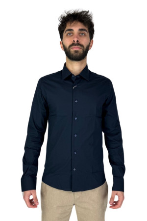 Alviero Martini camicia super slim con toppe Geo Classic 1334/ui47 [cef35dda]