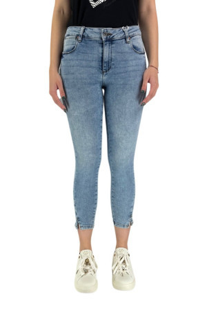 Fracomina jeans cropped shape up skinny in denim bleached fp24sv9002d40103 [9929914d]