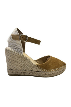 Natural World espadrillas con zeppa in ecopelle scamosciata Elea 8160 [3346f14d]