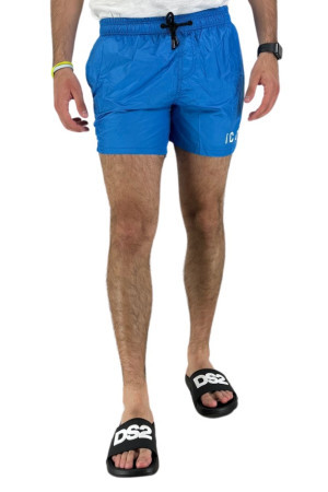 Icon shorts mare in nylon con stampa logo ssm2402 [fba350d3]