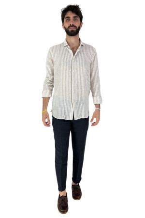 Clark pantalaccio relaxed fit in lino Lewis-t036 [e3251ef1]