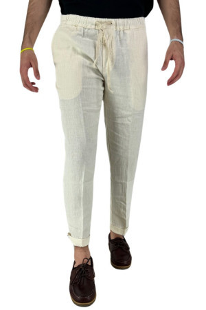 Clark pantalaccio relaxed fit in lino Lewis-t036 [5131aaa5]