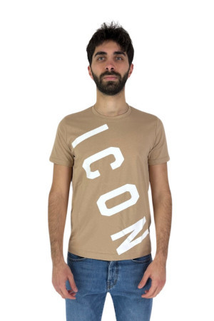 Icon t-shirt girocollo in jersey con stampa logo iu8006t [00b20e1b]