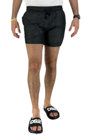 Icon shorts mare in nylon con stampa logo posteriore ssm2401 [cf39040d]