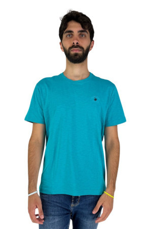 Beverly Hills Polo Club t-shirt in cotone fiammato con ricamo c-ts412107 [97d5dda7]