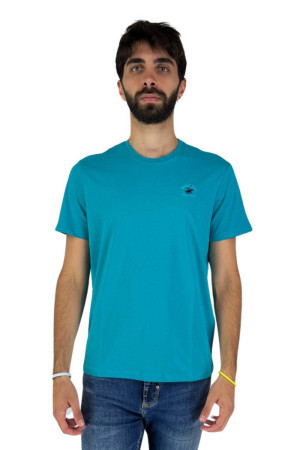 Beverly Hills Polo Club t-shirt in cotone con ricamo logo c-ts41740 [09cde9fe]