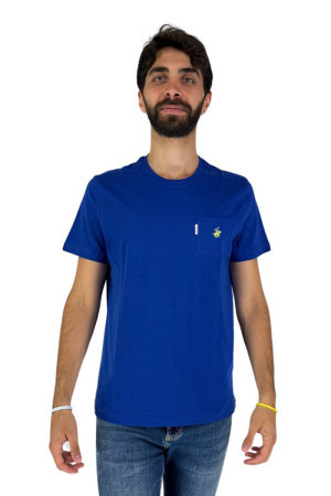 Beverly Hills Polo Club t-shirt in jersey con ricamo sul taschino c-ts414000 [cd1883b9]