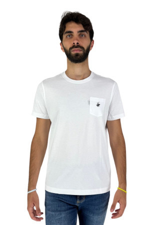 Beverly Hills Polo Club t-shirt in jersey con ricamo sul taschino c-ts414000 [5a9717c6]