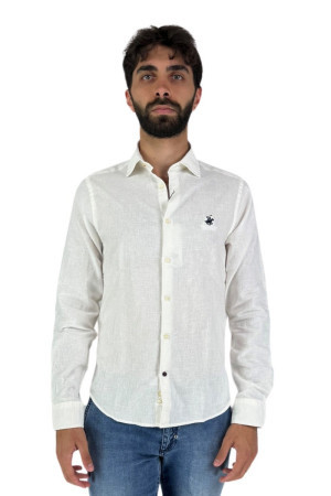 Beverly Hills Polo Club camicia collo francese in lino e cotone C-mars-m.lin-u [4ab8e79c]