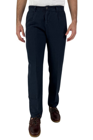 Four.ten Industry pantalone con pences in lino e cotone t9132-124069 [b3a2af6d]