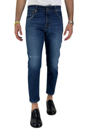 Moro jeans cropped 5 tasche in denim di cotone stretch mj8013 [9346dd80]