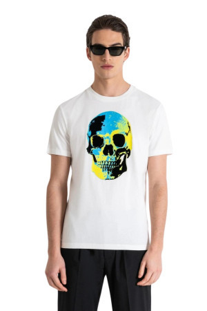 Antony Morato t-shirt slim fit in cotone con stampa mmks02404-fa100240 [fdee1efd]