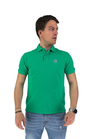 North Sails polo in piquet con patch logo 692383 [baa019b9]