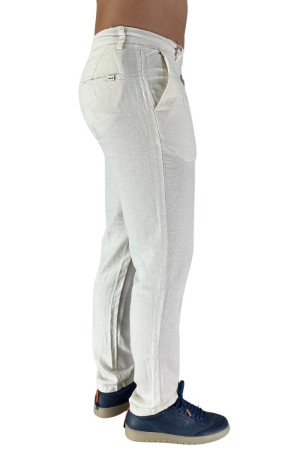 Solid pantalone chino in lino e viscosa sdallan liam 21107722 [86b19922]