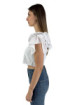 Markup t-shirt cropped in cotone con rouches mw661015 [b0555acf]