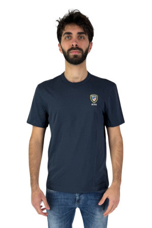 Blauer t-shirt in jersey con stampa scudetto 24sbluh02145 [69f2e7bc]