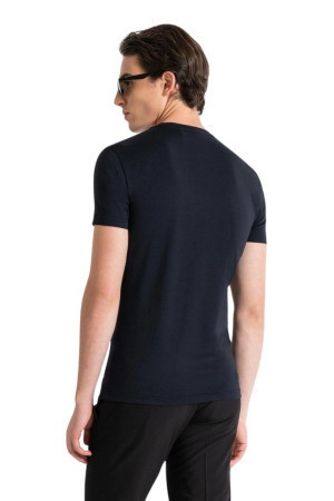 Antony Morato t-shirt super slim in misto cotone con logo mmks02324-fa120031 [5b11424a]