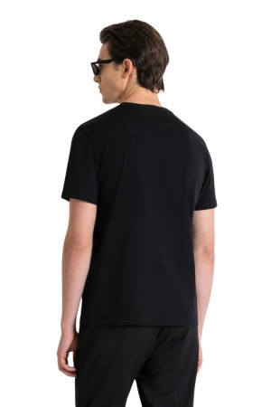 Antony Morato t-shirt regular in jersey con patch logo mmks02383-fa100240 [7b109c2c]
