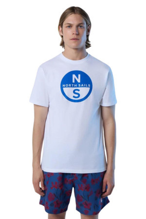 North Sails t-shirt in cotone organico con maxi logo 692972 [409dcae8]