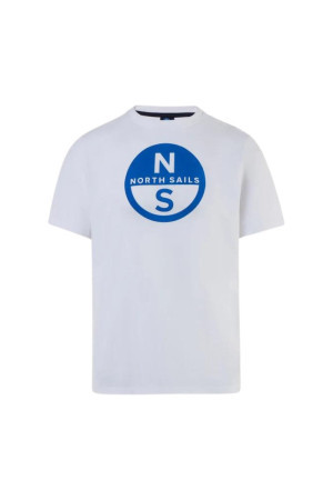 North Sails t-shirt in cotone organico con maxi logo 692972 [9cebcefb]