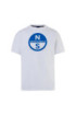 North Sails t-shirt in cotone organico con maxi logo 692972 [9cebcefb]