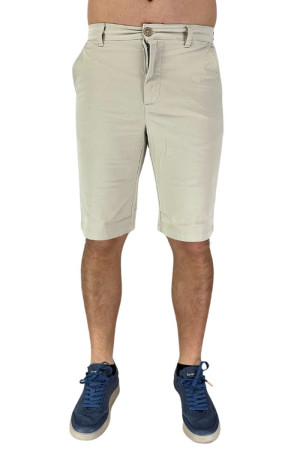 Solid bermuda chino in cotone stretch sdbishop sho 21106875 [2312b588]