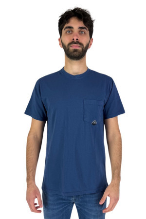 Roy Roger's t-shirt con taschino logato Pocket rru90048ca160111 [0987b565]