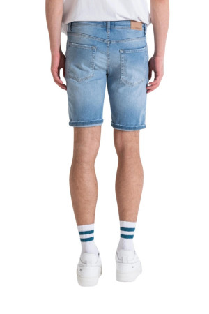 Antony Morato short skinny in blue stretch denim Ozzy mmds00079-fa750490 w01828 [a5f46476]