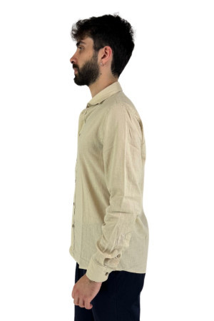 Hamaki-Ho camicia manica lunga in lino e cotone ce1232h [68f11e59]