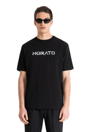 Antony Morato t-shirt relaxed in cotone con stampa gommata mmks02391-fa100239 [146a1729]