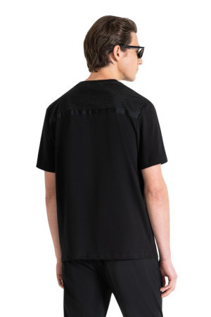 Antony Morato t-shirt relaxed in cotone con stampa gommata mmks02391-fa100239 [146a1729]