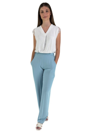 Dairesy pantalone palazzo in morbido tessuto stretch ss24d0468 [0f736a26]