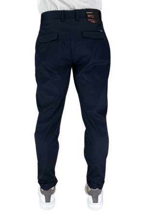 Markup pantaloni in misto cotone con pences e risvolti mk495129 [b116903a]