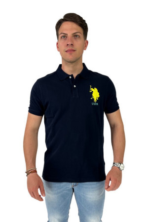 US Polo ASSN polo in piquet con logo grande ricamato Lonn 65356-43472 [87061988]