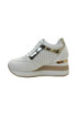 Gold & Gold sneaker in similpelle con dettaglio laminato e zip gb825 [12083a05]