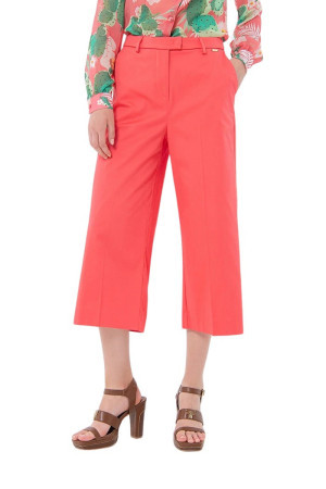 Fracomina pantaloni cropped culotte in cotone fs24sv9002w47201 [808f9dfc]