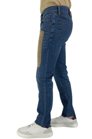 Jeckerson jeans con toppe in alcantara pe24juppa077john002 d7053 [d472c78a]