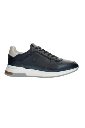 La Martina sneaker in pelle con logo impresso lfm241.060.3110 [058123fd]